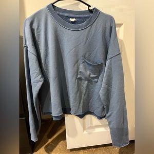 Women’s Large American Eagle Cropped Pullover - oversized